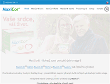 Tablet Screenshot of maxicor.cz